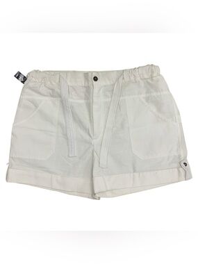 Bali NWT White Drawstring Utility Shorts Size L
